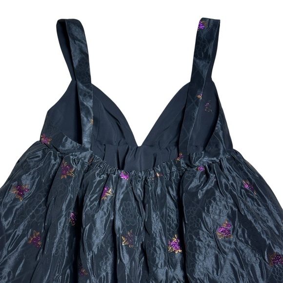 For Love & Lemons Black Floral Sachi Mini Dress Womens L - Picture 7 of 9